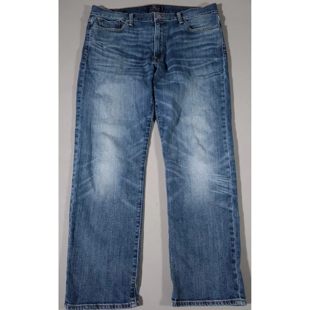 Lucky‎ Brand 363 Vintage Straight Mens 36x30 Blue Tidal Crest Jeans 7MP1970-1